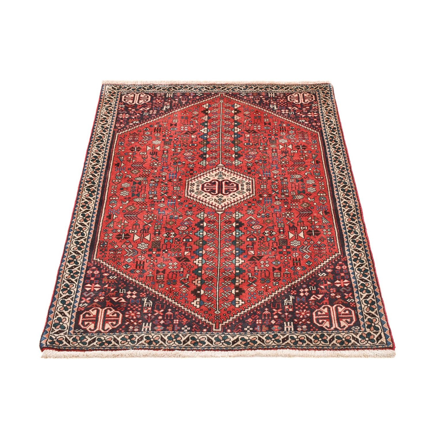 Alfombra persa - Nómada - 142 x 95 cm - rojo