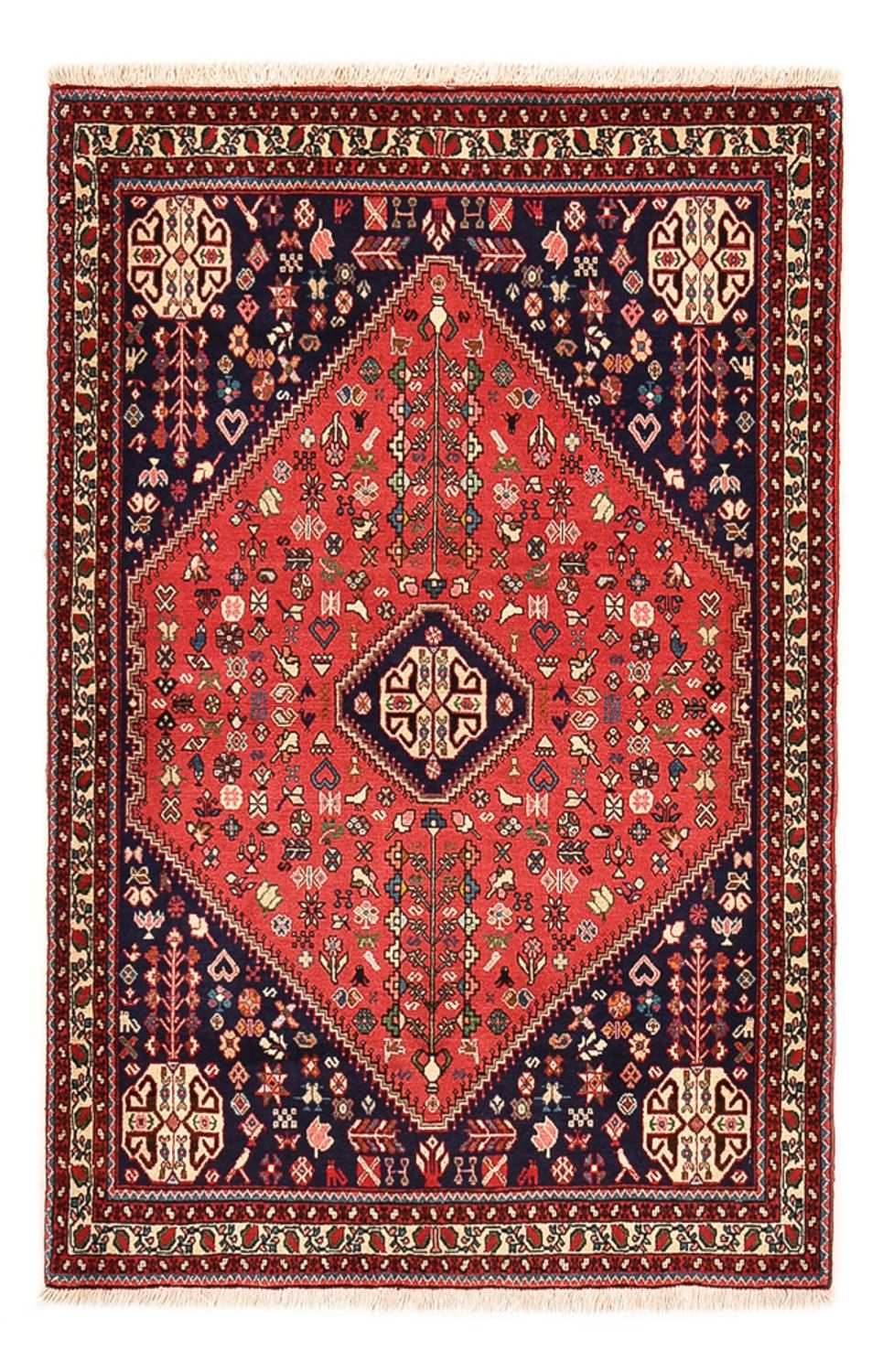 Alfombra persa - Nómada - 145 x 100 cm - rojo