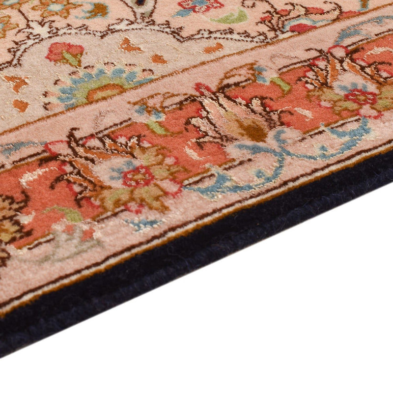 Alfombra de pasillo Alfombra Persa - Tabriz - Real - 288 x 69 cm - azul oscuro