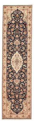 Alfombra de pasillo Alfombra Persa - Tabriz - Real - 310 x 83 cm - azul oscuro