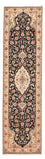 Alfombra de pasillo Alfombra Persa - Tabriz - Real - 310 x 83 cm - azul oscuro