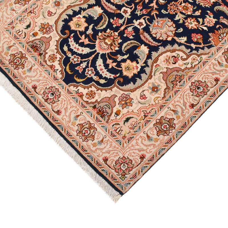 Alfombra de pasillo Alfombra Persa - Tabriz - Real - 310 x 83 cm - azul oscuro