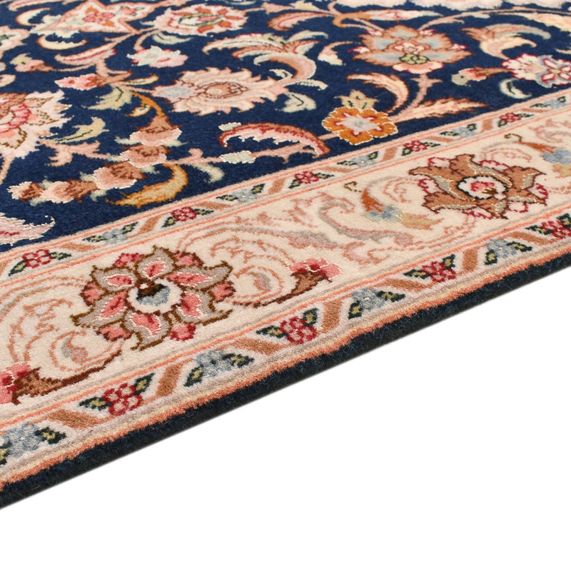 Alfombra de pasillo Alfombra Persa - Tabriz - Real - 310 x 83 cm - azul oscuro