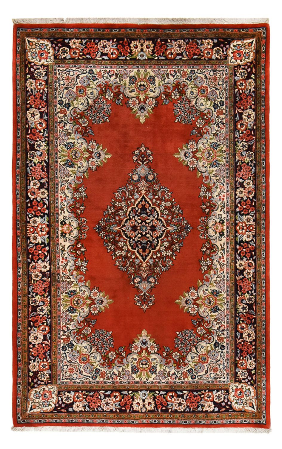 Alfombra Persa - Ghom - Royal - 219 x 139 cm - rojo