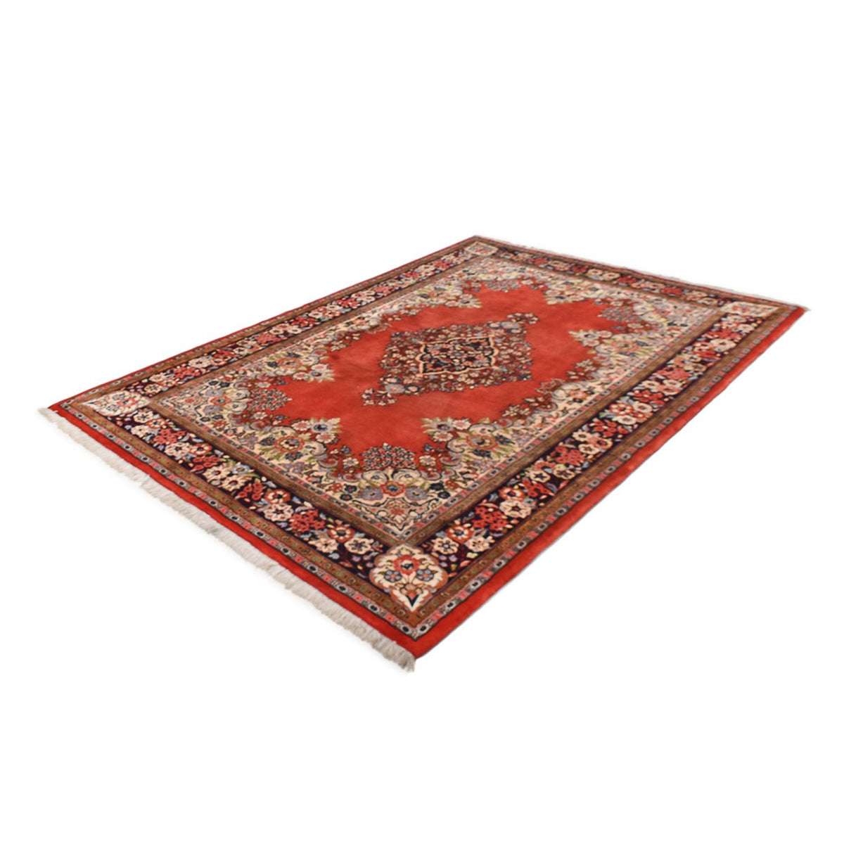 Alfombra Persa - Ghom - Royal - 219 x 139 cm - rojo