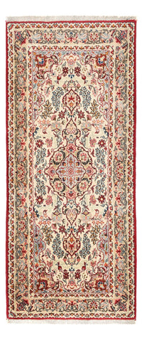 Alfombra de pasillo Alfombra persa - Ghom - 170 x 71 cm - beige claro