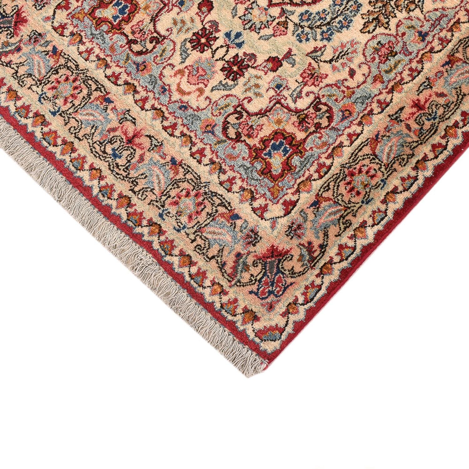 Alfombra de pasillo Alfombra persa - Ghom - 170 x 71 cm - beige claro