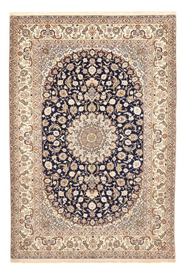 Alfombra Persa - Isfahan - Prima - 304 x 203 cm - azul oscuro