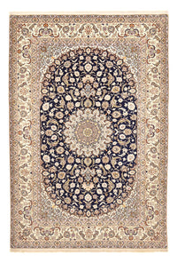 Alfombra Persa - Isfahan - Prima - 304 x 203 cm - azul oscuro