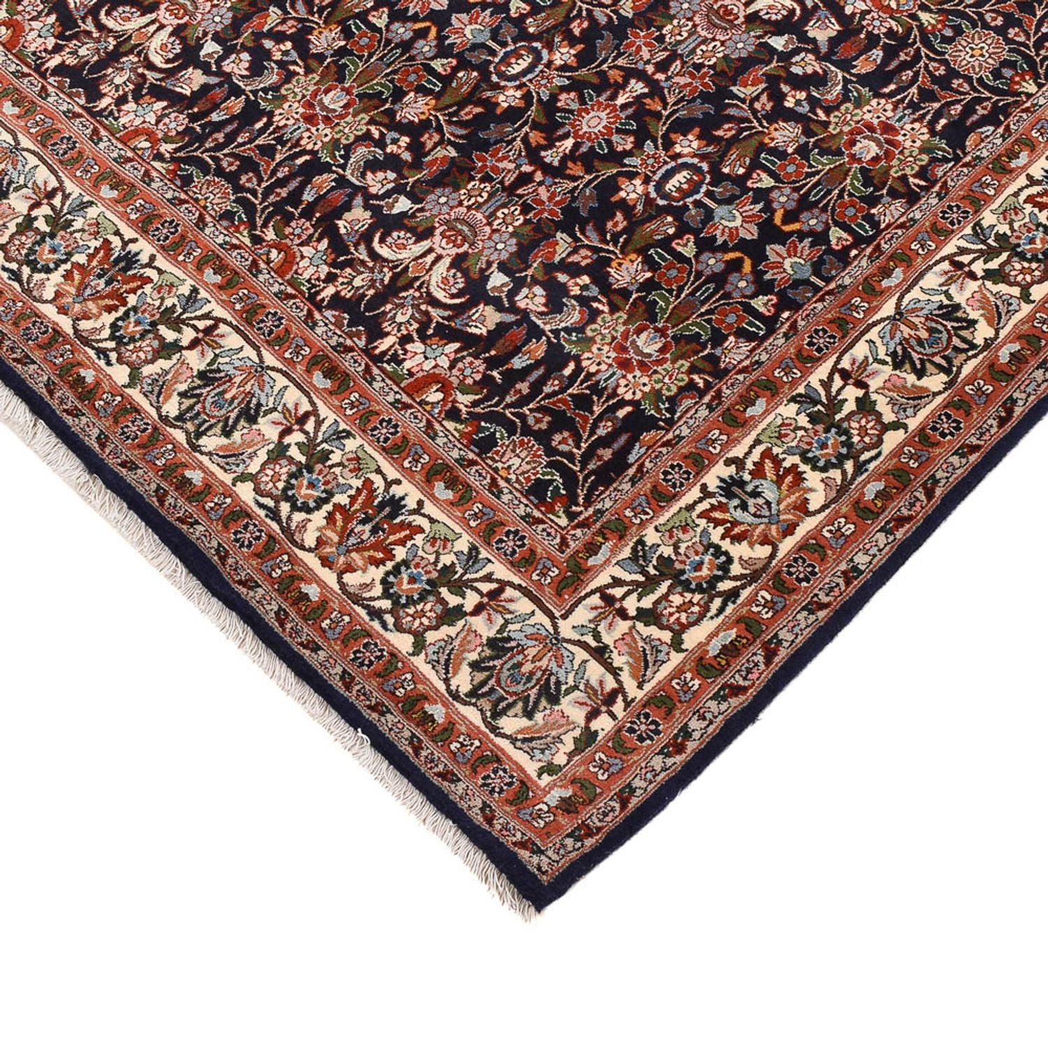 Alfombra persa - Bidjar - 215 x 145 cm - beige oscuro