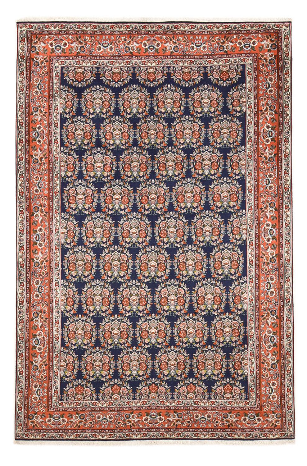 Alfombra persa - Bidjar - 303 x 199 cm - azul oscuro