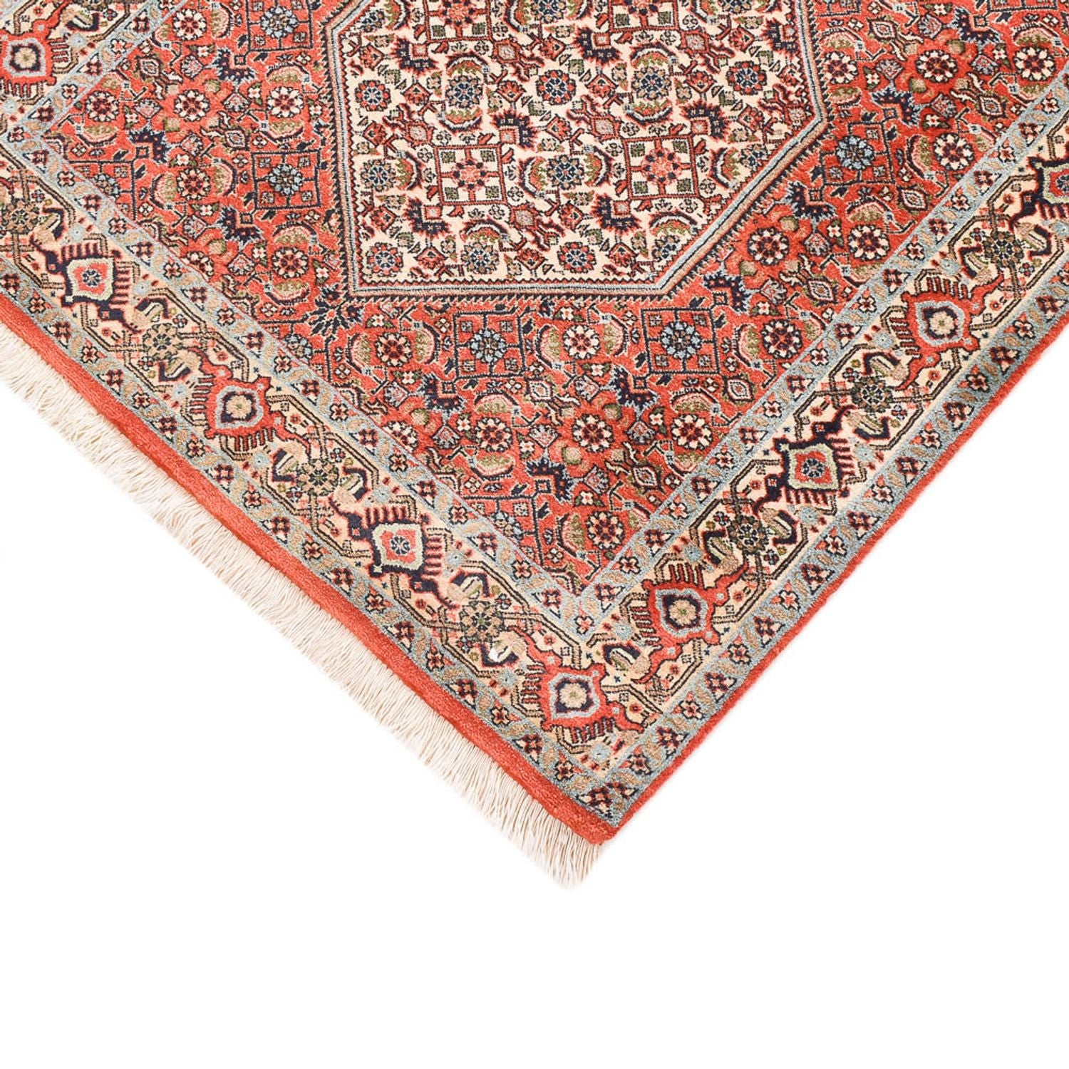 Alfombra de pasillo Alfombra persa - Bidjar - 308 x 79 cm - óxido