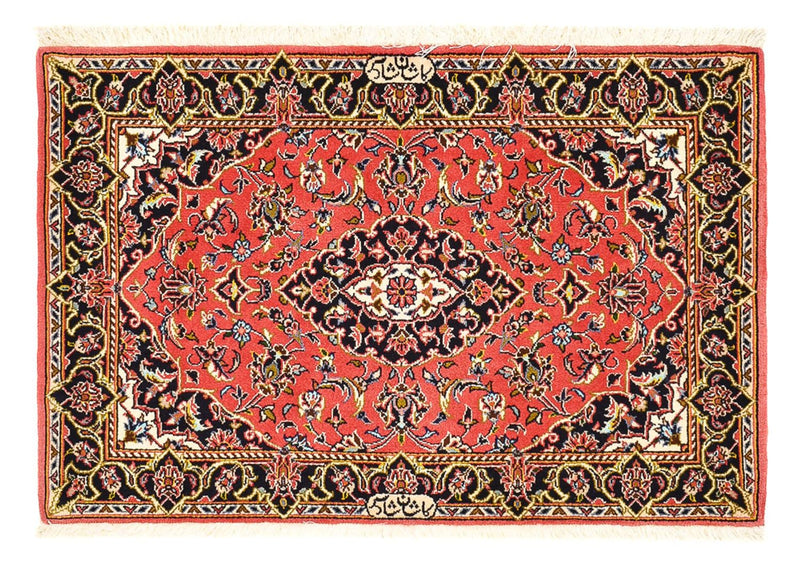 Alfombra persa - Keshan - 100 x 70 cm - rojo