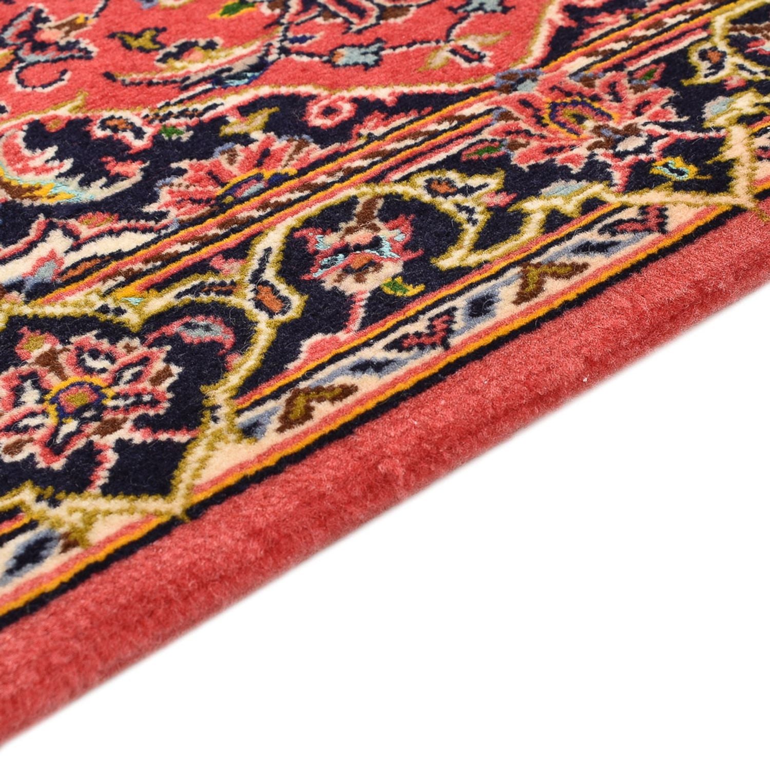 Alfombra persa - Keshan - 100 x 70 cm - rojo