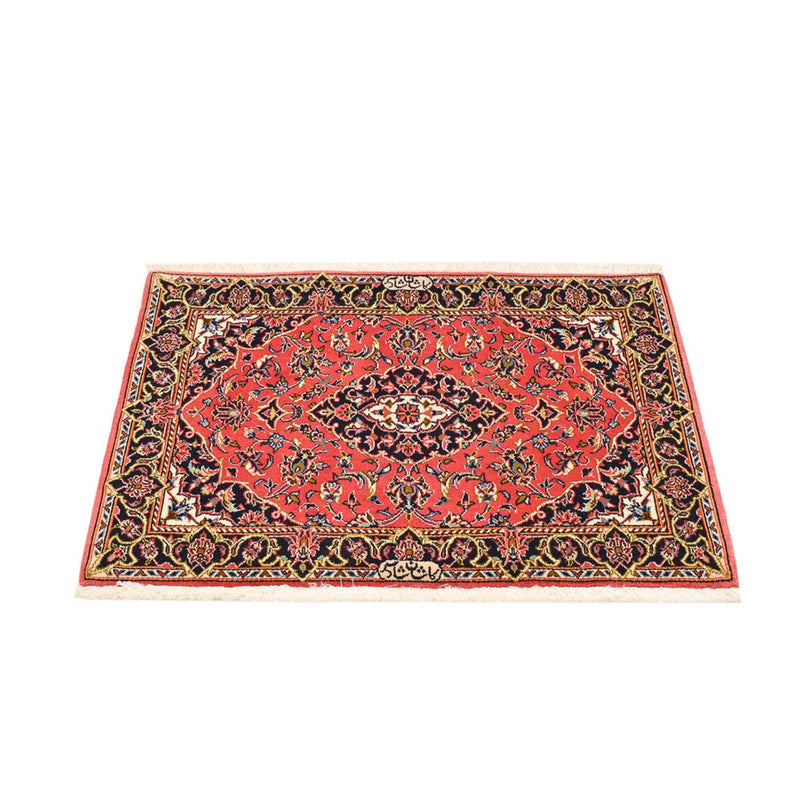 Alfombra persa - Keshan - 100 x 70 cm - rojo