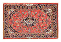 Alfombra persa - Keshan - 100 x 70 cm - rojo