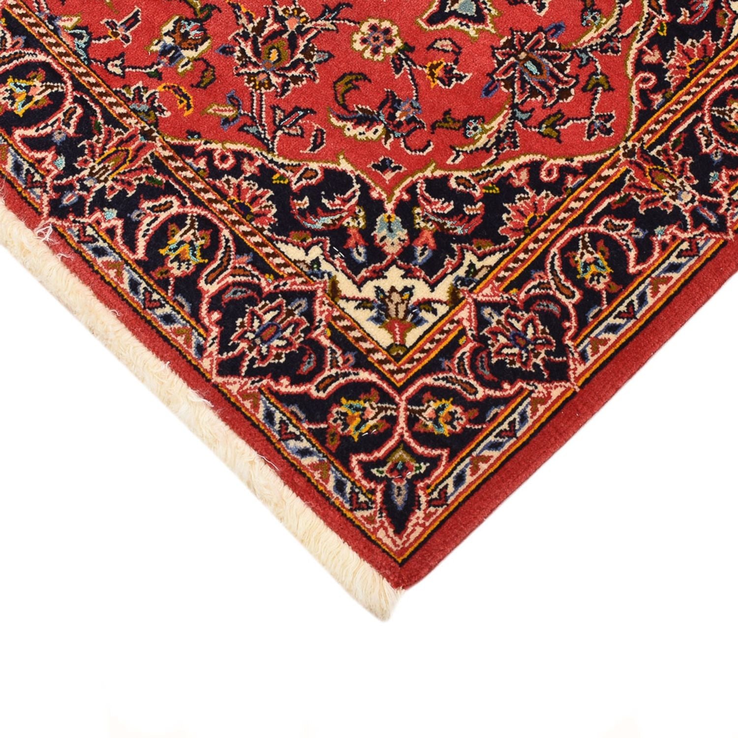 Alfombra persa - Keshan - 100 x 70 cm - rojo