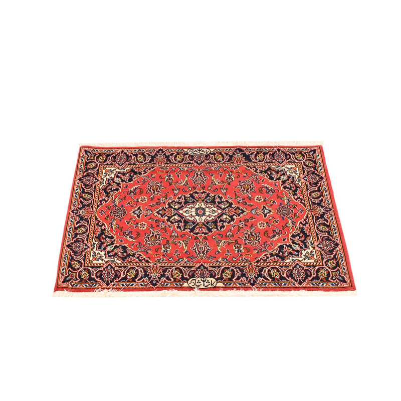 Alfombra persa - Keshan - 100 x 70 cm - rojo