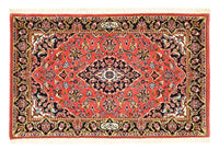 Alfombra persa - Keshan - 100 x 70 cm - rojo