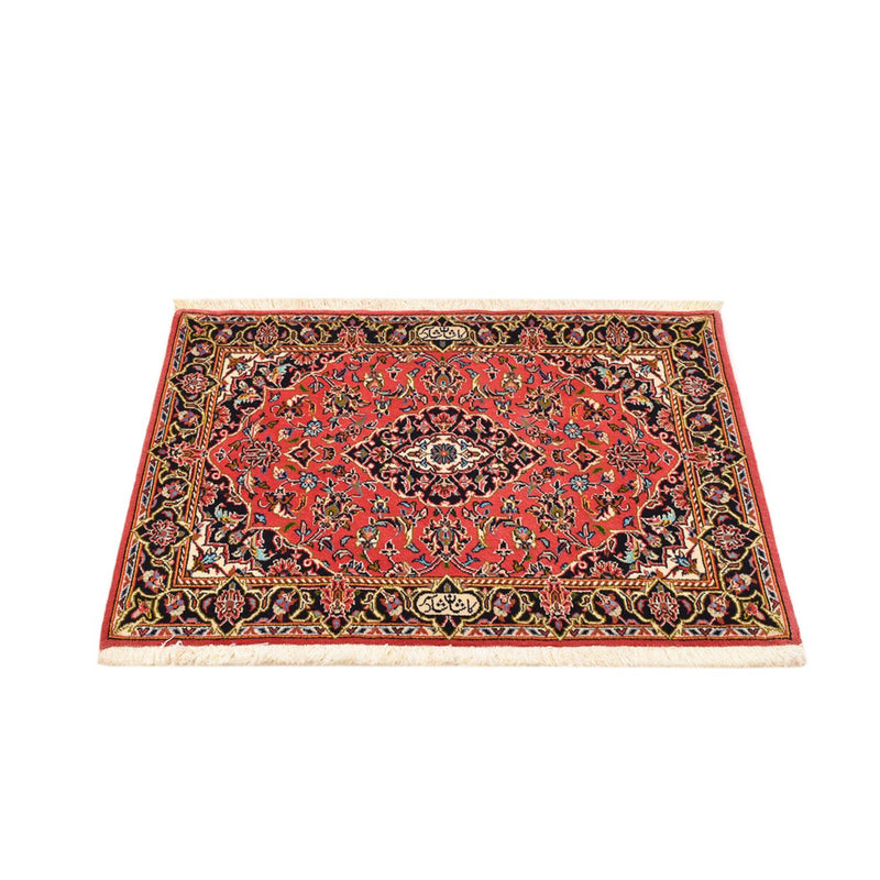 Alfombra persa - Keshan - 100 x 70 cm - rojo