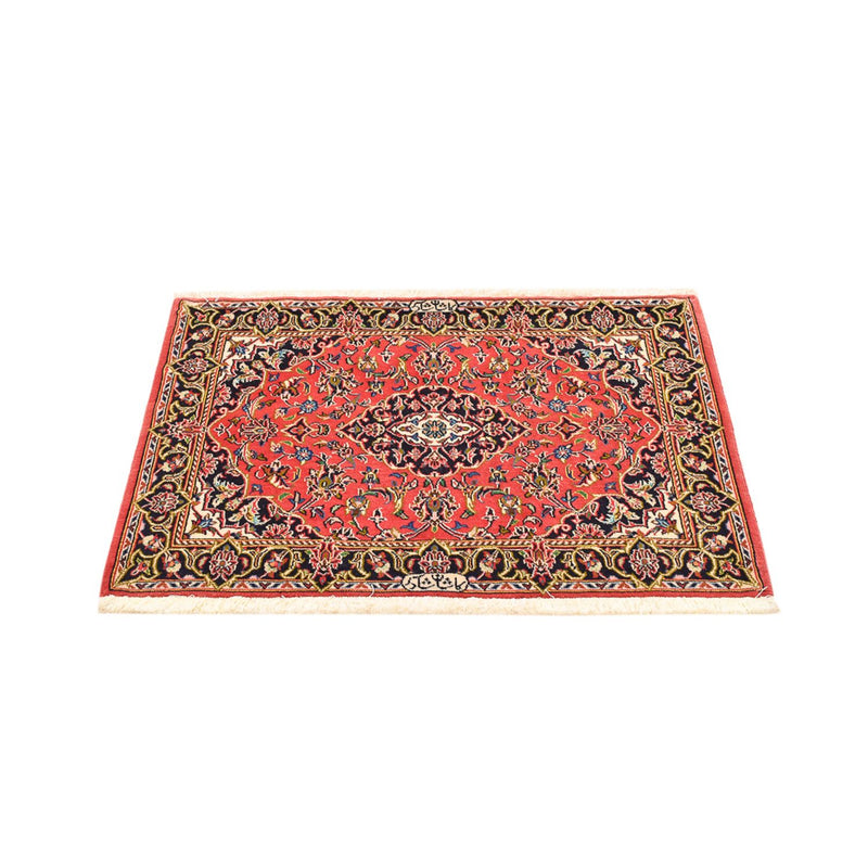 Alfombra persa - Keshan - 100 x 70 cm - rojo