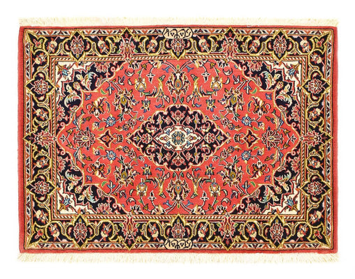 Alfombra persa - Keshan - 100 x 70 cm - rojo