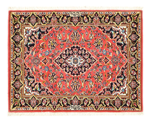 Alfombra persa - Keshan - 100 x 70 cm - rojo