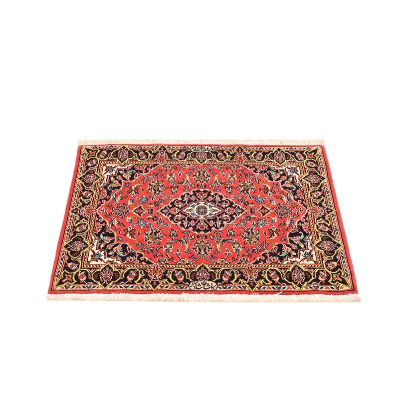 Alfombra persa - Keshan - 100 x 70 cm - rojo