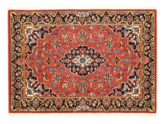 Alfombra persa - Keshan - 100 x 70 cm - rojo