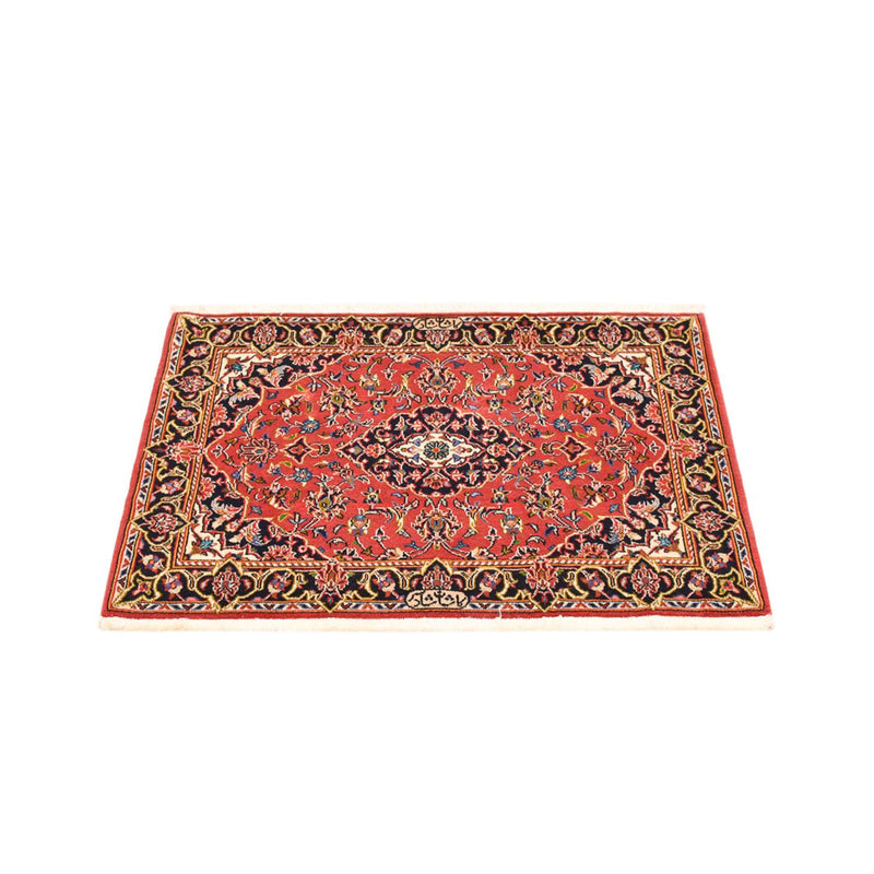 Alfombra persa - Keshan - 100 x 70 cm - rojo