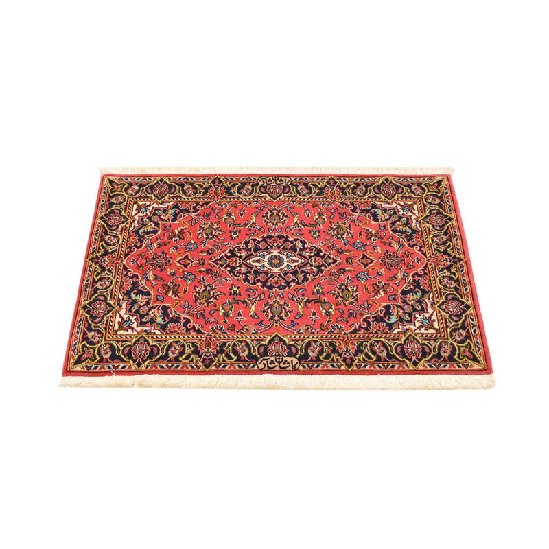 Alfombra persa - Keshan - 100 x 70 cm - rojo