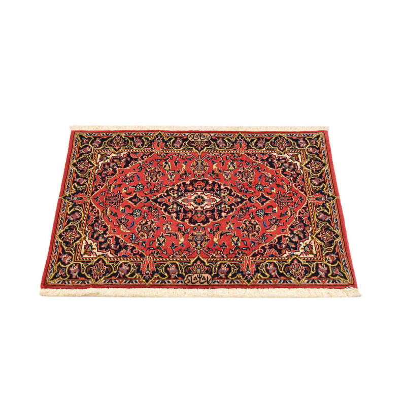 Alfombra persa - Keshan - 100 x 70 cm - rojo