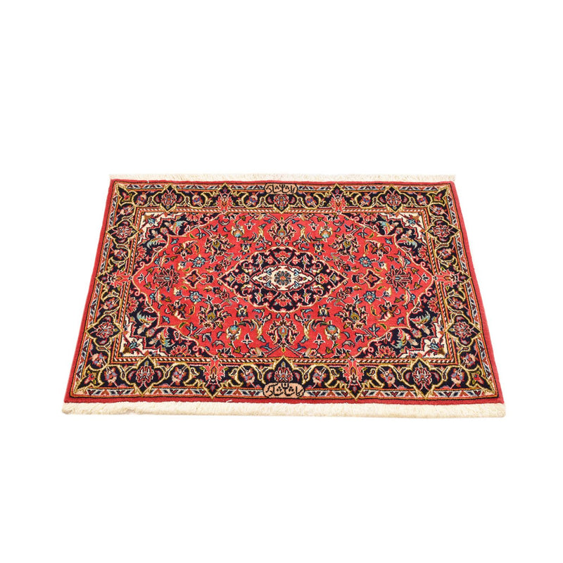 Alfombra persa - Keshan - 100 x 70 cm - rojo
