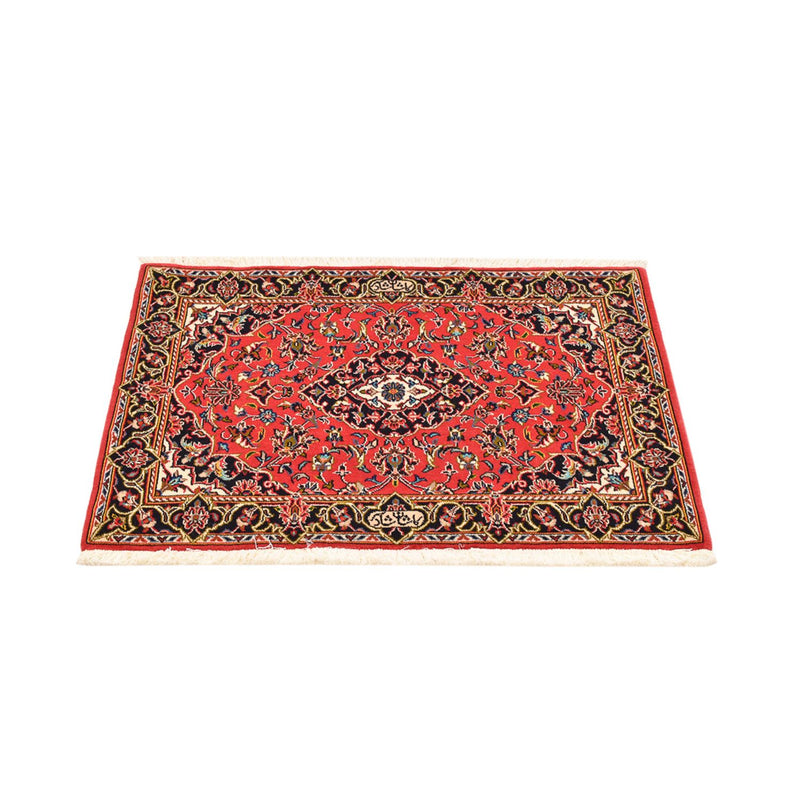 Alfombra persa - Keshan - 100 x 70 cm - rojo