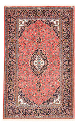 Alfombra persa - Keshan - 222 x 142 cm - rojo claro