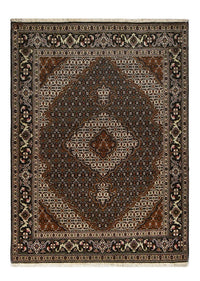 Alfombra Persa - Tabriz - Real - 198 x 148 cm - marrón oscuro