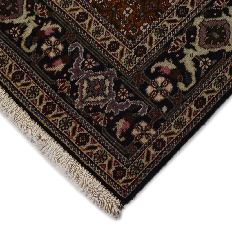 Alfombra Persa - Tabriz - Real - 198 x 148 cm - marrón oscuro