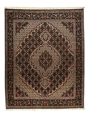 Alfombra Persa - Tabriz - Real - 200 x 151 cm - marrón oscuro