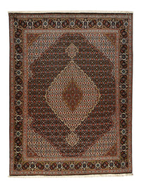 Alfombra Persa - Tabriz - Real - 195 x 150 cm - marrón oscuro