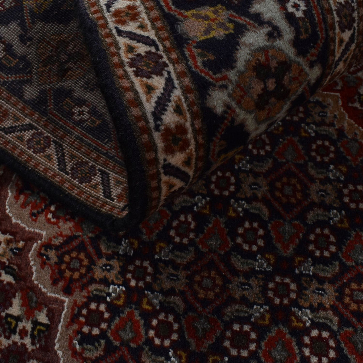 Alfombra Persa - Tabriz - Real - 198 x 150 cm - marrón oscuro