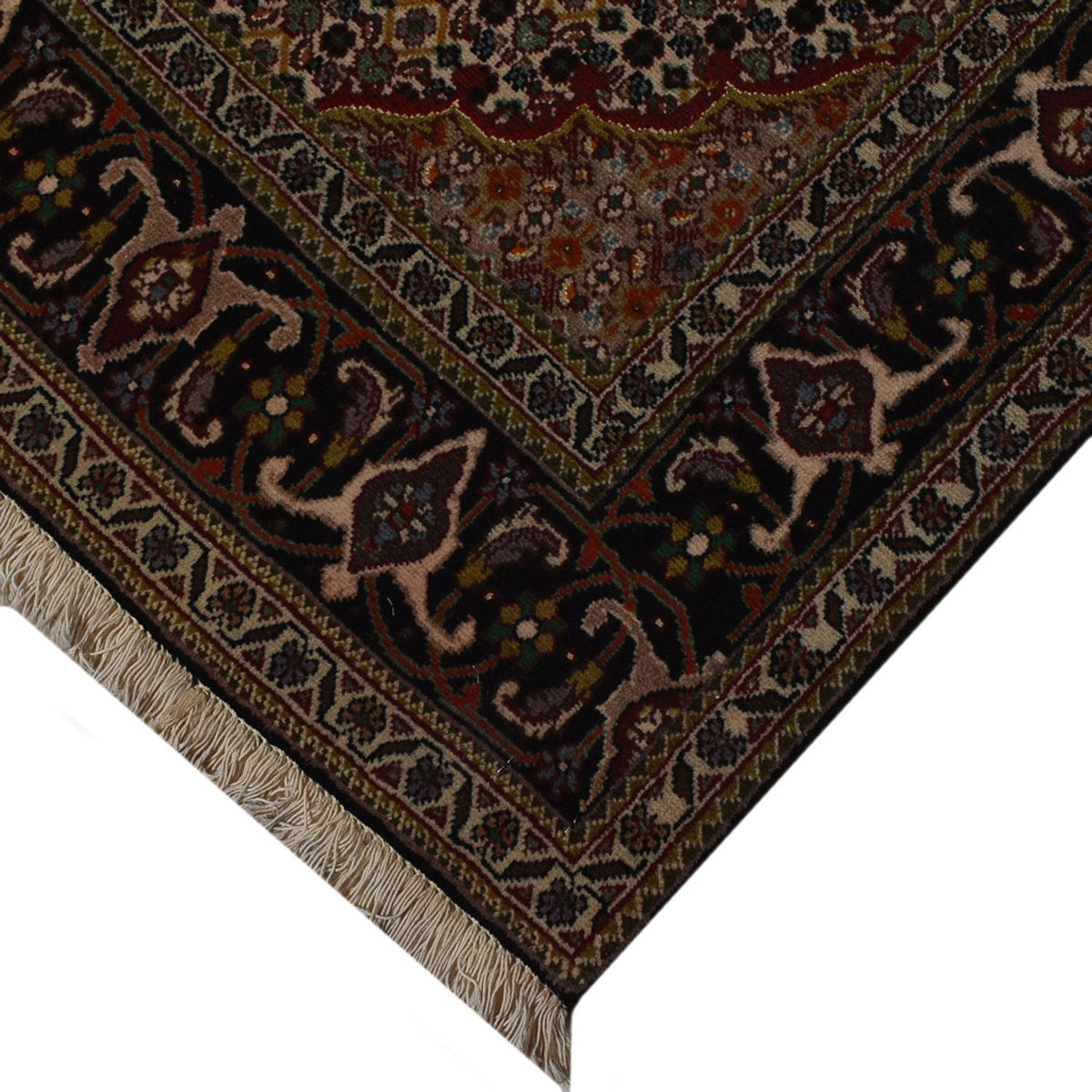 Alfombra Persa - Tabriz - Real - 210 x 154 cm - marrón oscuro