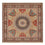 Alfombra Persa - Tabriz - Real cuadrado  - 253 x 251 cm - beige oscuro