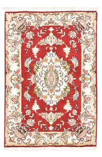 Alfombra Persa - Tabriz - Real - 90 x 60 cm - rojo
