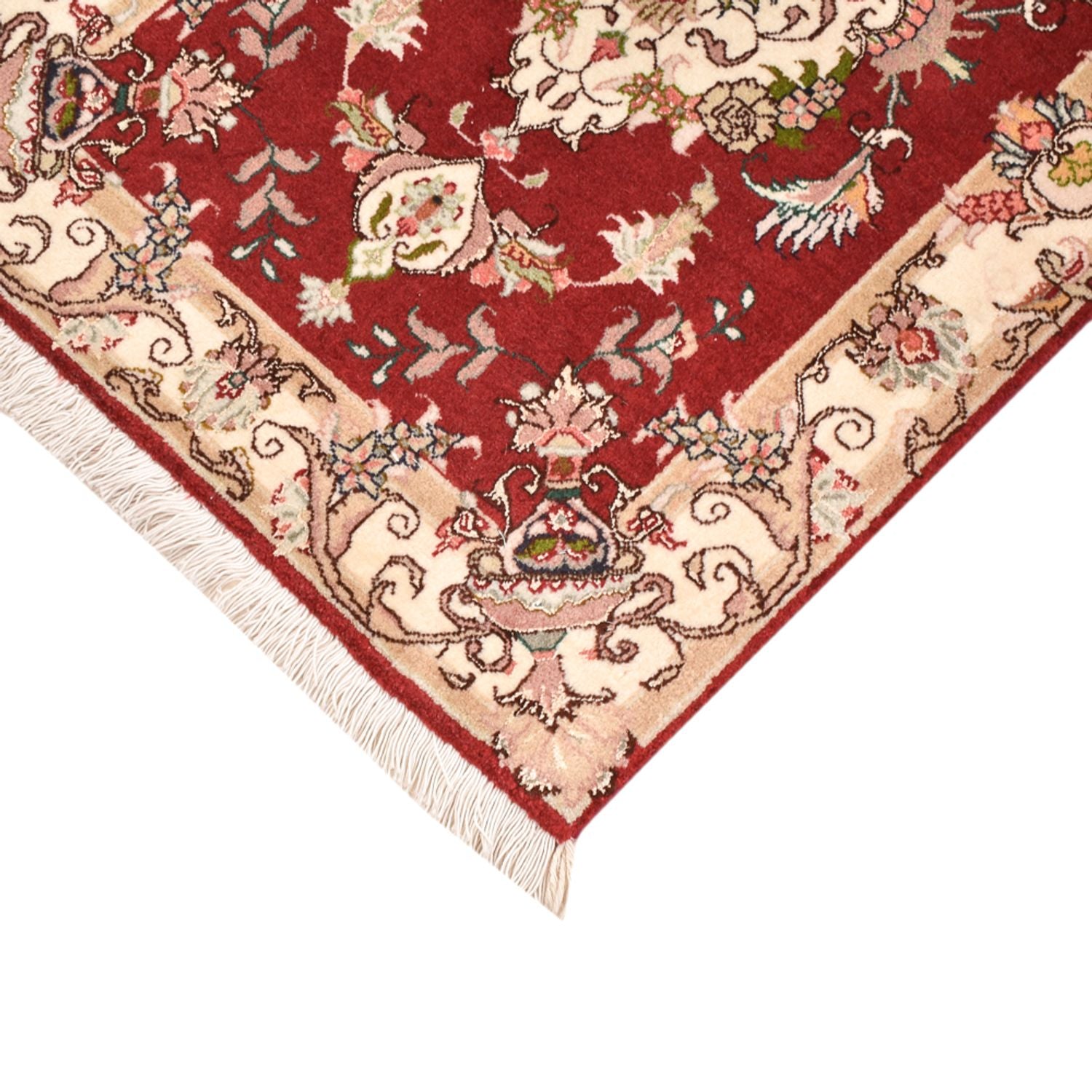 Alfombra Persa - Tabriz - Real - 90 x 60 cm - rojo