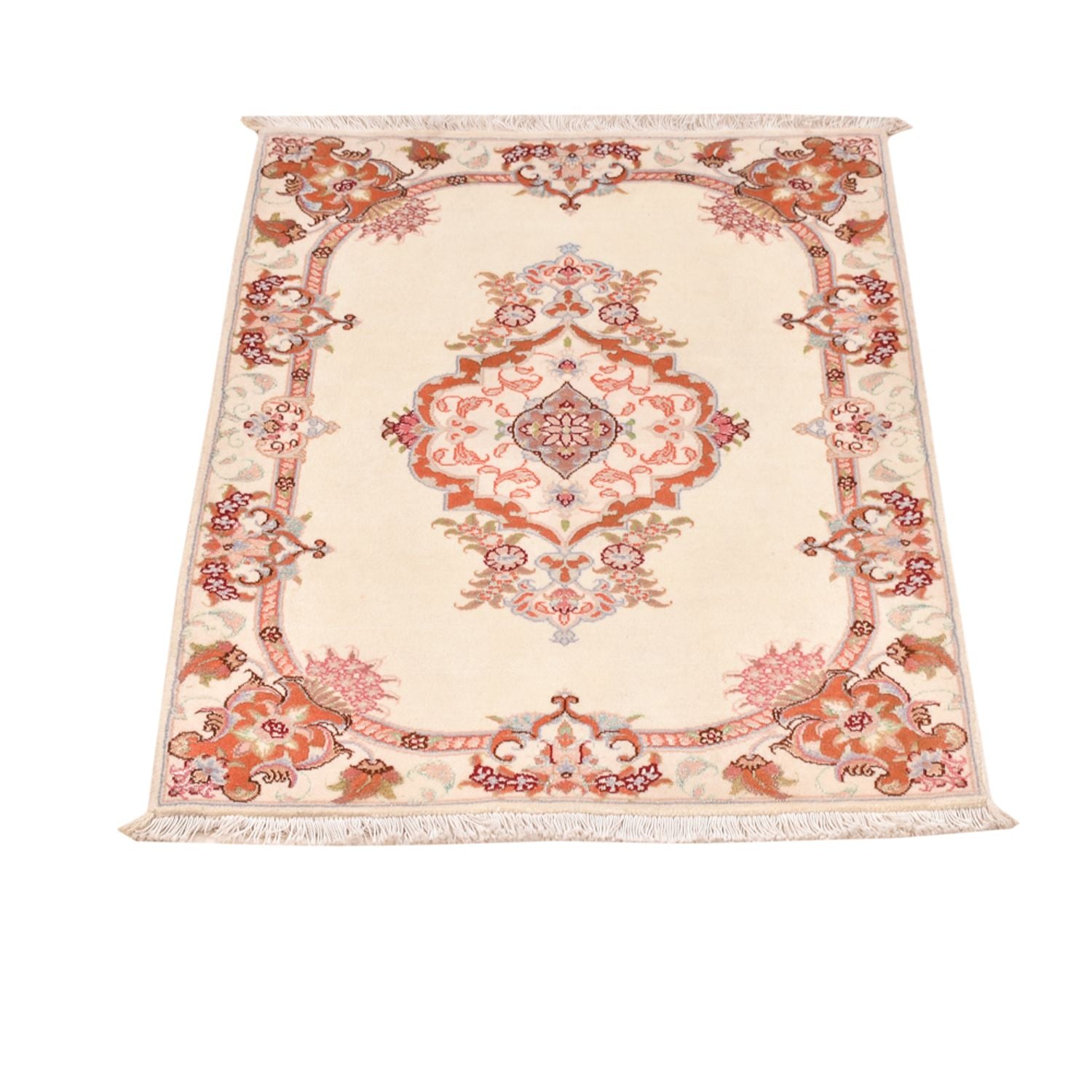 Alfombra Persa - Tabriz - Real - 90 x 60 cm - crema