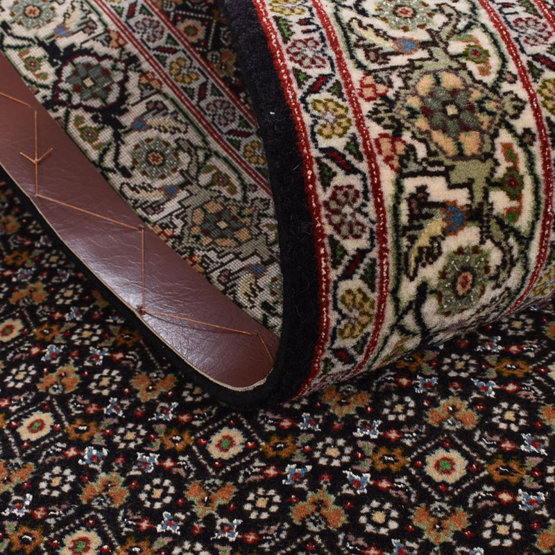 Alfombra de pasillo Alfombra Persa - Tabriz - Real - 396 x 82 cm - beige oscuro