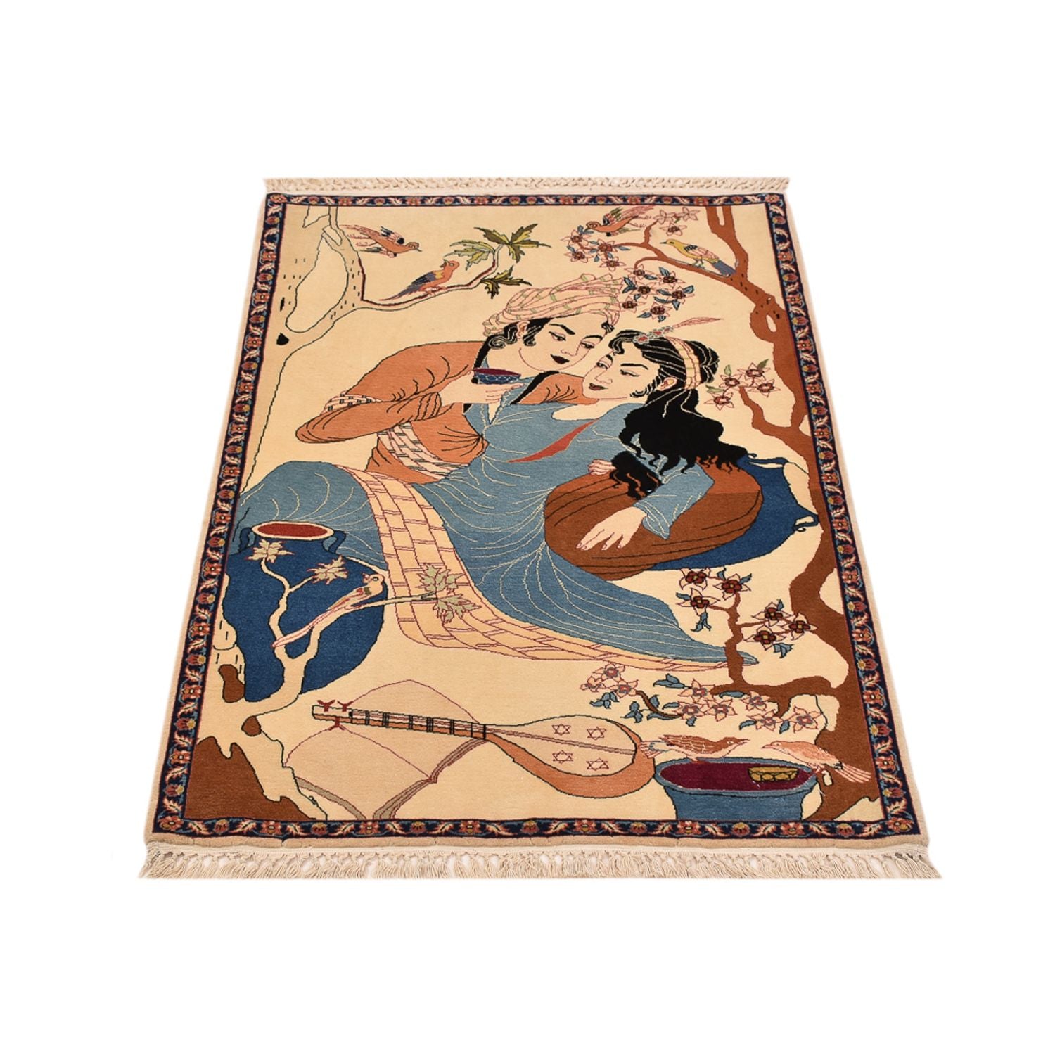Alfombra Persa - Tabriz - Real - 122 x 76 cm - multicolor