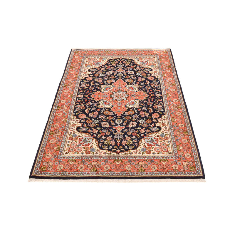 Alfombra Persa - Ghom - Royal - 202 x 141 cm - azul oscuro