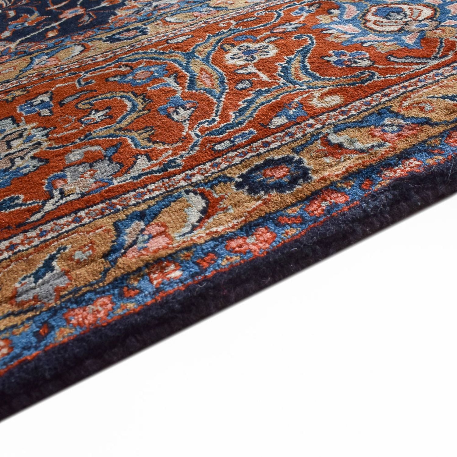Alfombra persa - Clásica - Real - 402 x 294 cm - azul oscuro