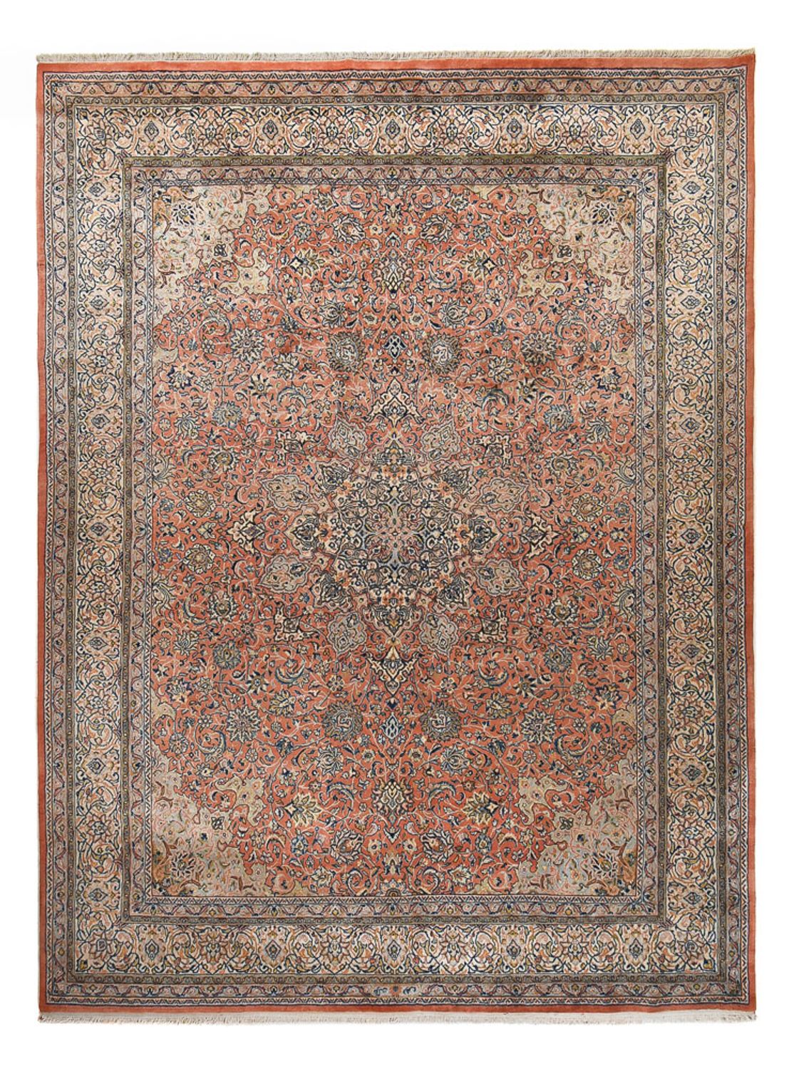 Alfombra persa - Clásica - Real - 411 x 293 cm - arena